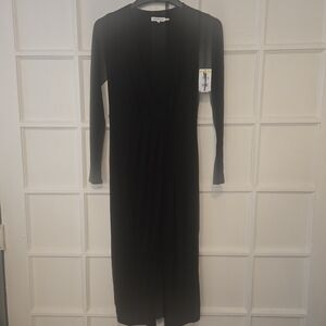 Good American Classic Black Long Sleeve Dress